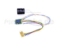 ZIMO Elektronik MX671R - Zimo Funktions-Decoder - 10,5 x 8 x 2,2 mm - 0,7 A - 8-polig mit Kabelbaum